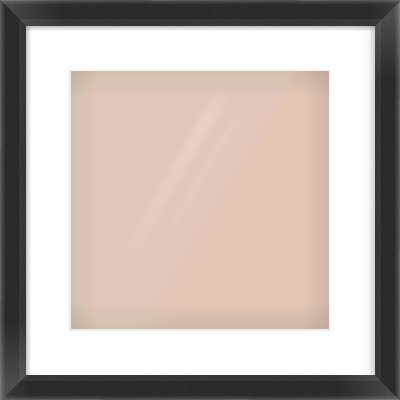 Black Angle Frame for 12 × 12in artwork, with Smooth White Single Mount
