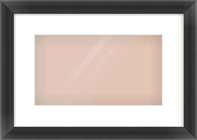 Black Scoop Frame for 32 × 18cm artwork, with Smooth White Single Mount
