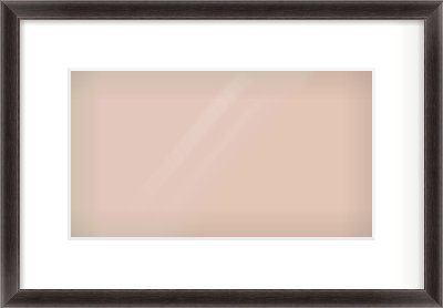 Black Cushion Frame for 32 × 18cm artwork, with Smooth White Single Mount