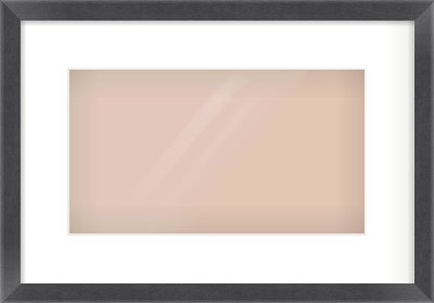 Black Flat Frame for 32 × 18cm artwork, with Smooth White Single Mount