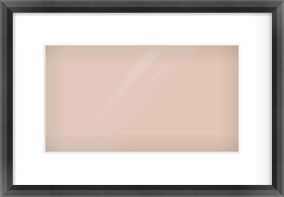 Black Angle Frame for 32 × 18cm artwork, with Smooth White Single Mount