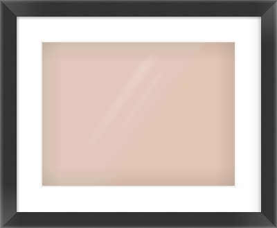 Black Flat Frame for 40 × 30cm artwork, with Smooth White Single Mount