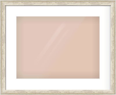 Champagne Silver with Black Sides Cushion Frame for 400 × 300mm artwork, with Smooth White Single Mount