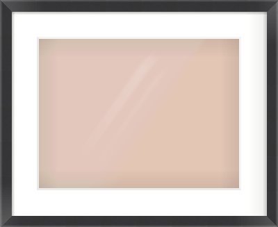 Brushed Black Flat Frame for 40 × 30cm artwork, with Smooth White Single Mount