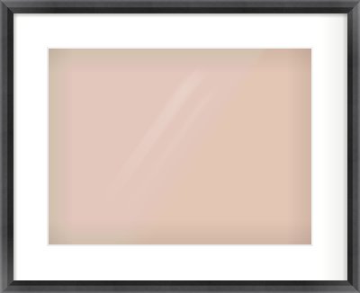 Black Angle Frame for 40 × 30cm artwork, with Smooth White Single Mount