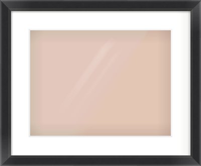 Black Angle Frame for 40 × 30cm artwork, with Smooth White Single Mount