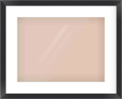 Black Flat Frame for 40 × 30cm artwork, with Smooth White Single Mount