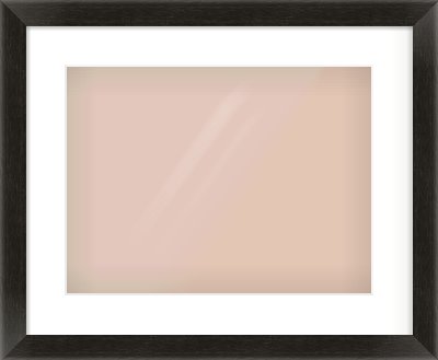 Black Grain Flat Frame for 40 × 30cm artwork, with Smooth White Single Mount