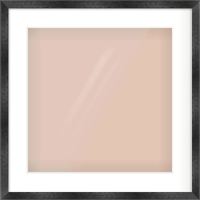 Black Flat Frame for 40 × 40cm artwork, with Smooth White Single Mount