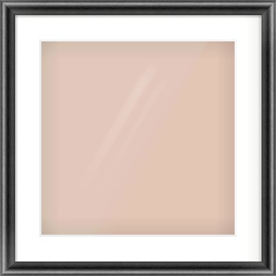 Black Cushion Frame for 40 × 40cm artwork, with Smooth White Single Mount
