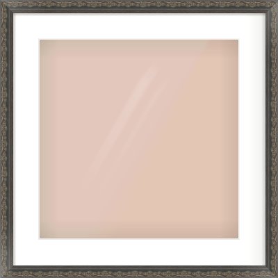 Black Scoop Frame for 40 × 40cm artwork, with Smooth White Single Mount