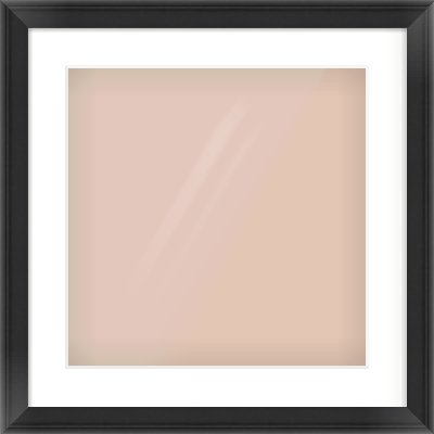 Black Scoop Frame for 40 × 40cm artwork, with Smooth White Single Mount