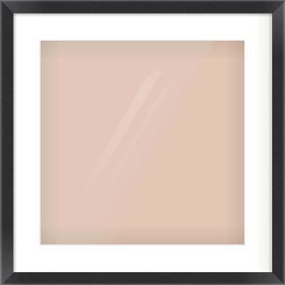 Black Flat Frame for 40 × 40cm artwork, with Smooth White Single Mount
