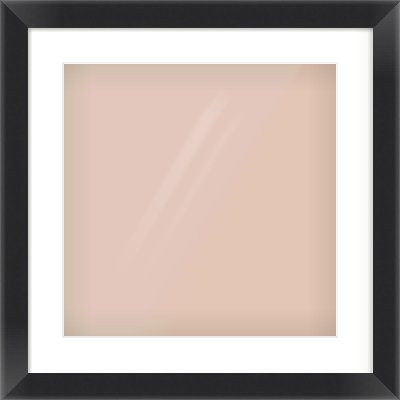 Black Flat Frame for 40 × 40cm artwork, with Smooth White Single Mount