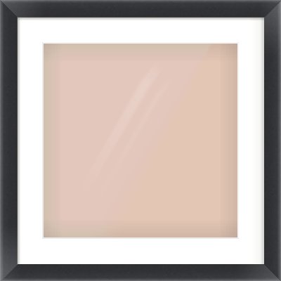 Black Bevel Frame for 40 × 40cm artwork, with Smooth White Single Mount