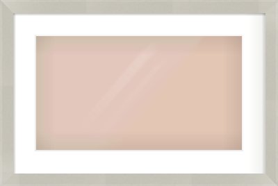 Grey Flat Frame for 48 × 27cm artwork, with Smooth White Single Mount