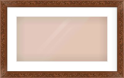 Maroon Decorative Frame for 500 × 250mm artwork, with Smooth White Single Mount
