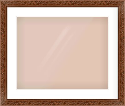 Maroon Decorative Frame for 20 × 16in artwork, with Smooth White Single Mount