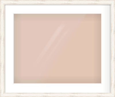 White Scoop Frame for 20 × 16in artwork, with Smooth White Single Mount