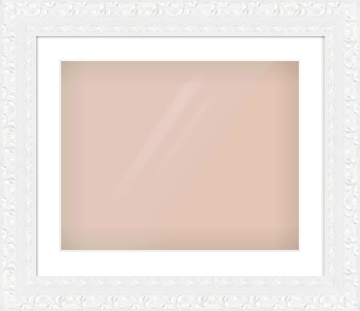 White Reverse Frame for 20 × 16in artwork, with Smooth White Single Mount