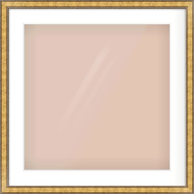 Gold Spoon Frame for 20 × 20in artwork, with Smooth White Single Mount
