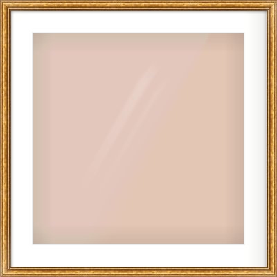 Gold Cushion Frame for 20 × 20in artwork, with Smooth White Single Mount