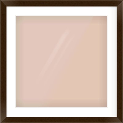 Wenge Stained Flat Frame for 20 × 20in artwork, with Smooth White Single Mount