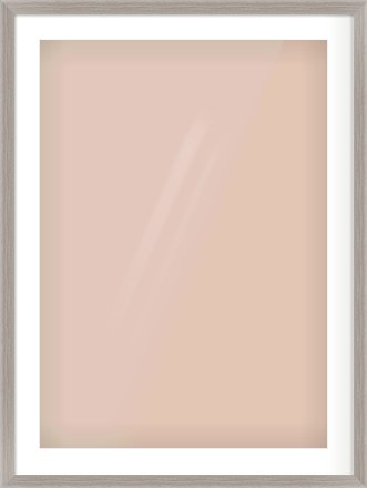 Grey Flat Frame for 594 × 841mm artwork, with Smooth White Single Mount