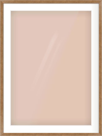 Brushed Bronze with Black Sides Flat Frame for 594 × 841mm artwork, with Smooth White Single Mount
