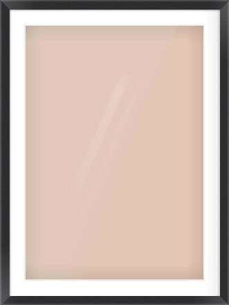 Black Flat Frame for 594 × 841mm artwork, with Smooth White Single Mount