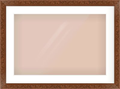 Maroon Decorative Frame for 600 × 400mm artwork, with Smooth White Single Mount