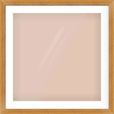 Rustic Medium Oak Reverse Frame for 600 × 600mm artwork, with Smooth White Single Mount