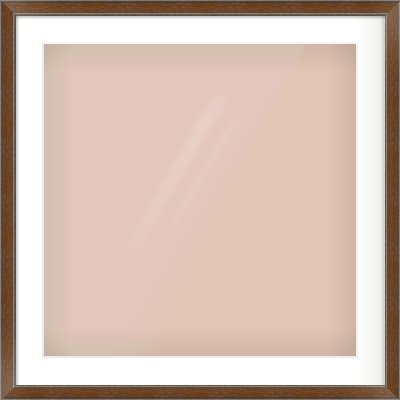Walnut / Pewter Reverse Frame for 600 × 600mm artwork, with Smooth White Single Mount