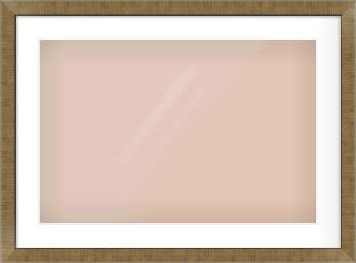 Bronze Flat Frame for 24 × 16in artwork, with Smooth White Single Mount