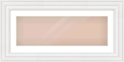 White Spoon Frame for 30 × 10in artwork, with Smooth White Single Mount