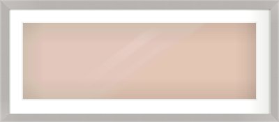 Grey Flat Frame for 900 × 300mm artwork, with Smooth White Single Mount