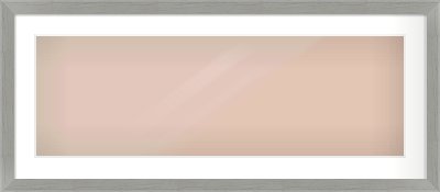 Pale Grey Flat Frame for 900 × 300mm artwork, with Smooth White Single Mount