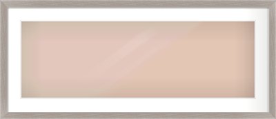 Grey Flat Frame for 900 × 300mm artwork, with Smooth White Single Mount