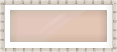 Silver Flat Frame for 900 × 300mm artwork, with Smooth White Single Mount