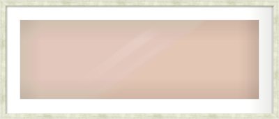 Champagne Flat Frame for 900 × 300mm artwork, with Smooth White Single Mount