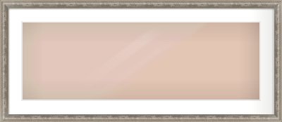 Silver Dome Frame for 900 × 300mm artwork, with Smooth White Single Mount