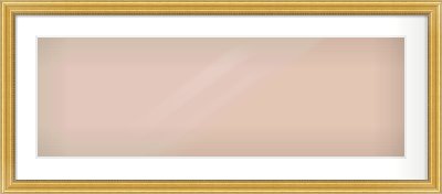 Gold Spoon Frame for 90 × 30cm artwork, with Smooth White Single Mount