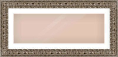 Silver Reverse Frame for 900 × 300mm artwork, with Smooth White Single Mount