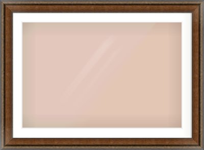 Walnut / Pewter Spoon Frame for 900 × 600mm artwork, with Smooth White Single Mount