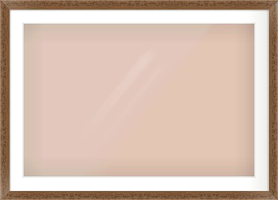 Maroon Decorative Frame for 36 × 24in artwork, with Smooth White Single Mount
