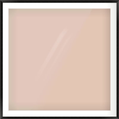 Black Wood Grain Flat Frame for 36 × 36in artwork, with Smooth White Single Mount