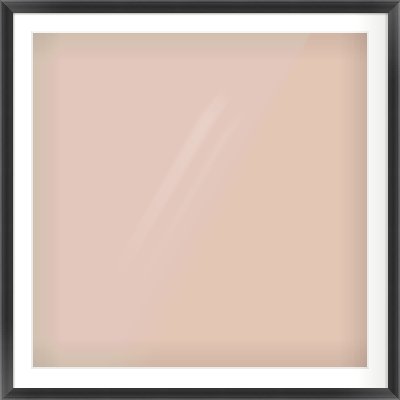 Black Scoop Frame for 36 × 36in artwork, with Smooth White Single Mount