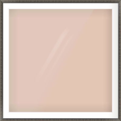Black Scoop Frame for 36 × 36in artwork, with Smooth White Single Mount