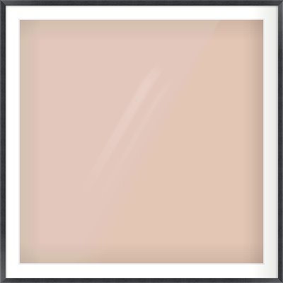 Black Wood Grain Flat Frame for 36 × 36in artwork, with Smooth White Single Mount