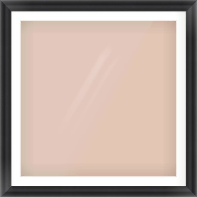 Black Scoop Frame for 36 × 36in artwork, with Smooth White Single Mount